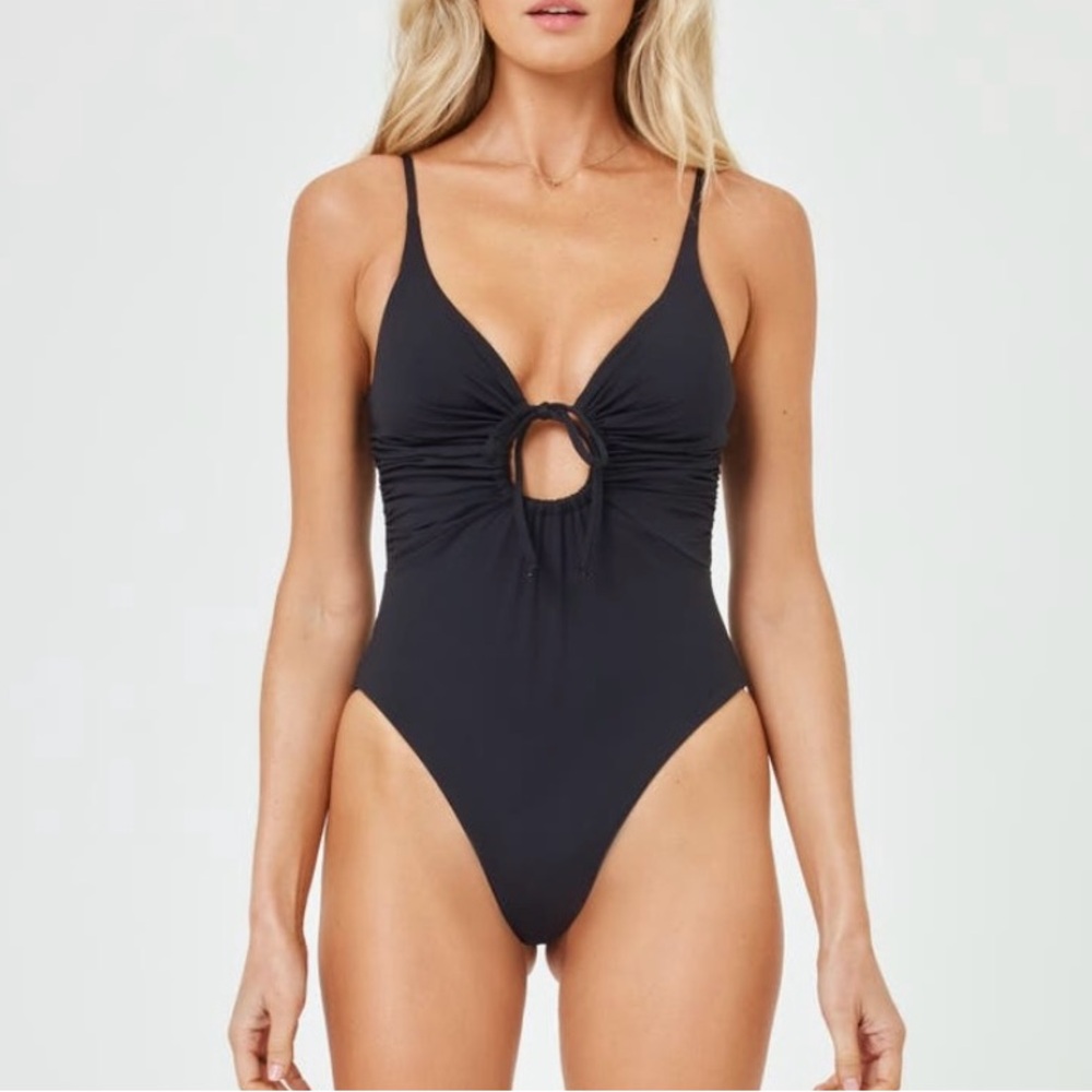 LSPACE Keyhole One-Piece Bathing Suit